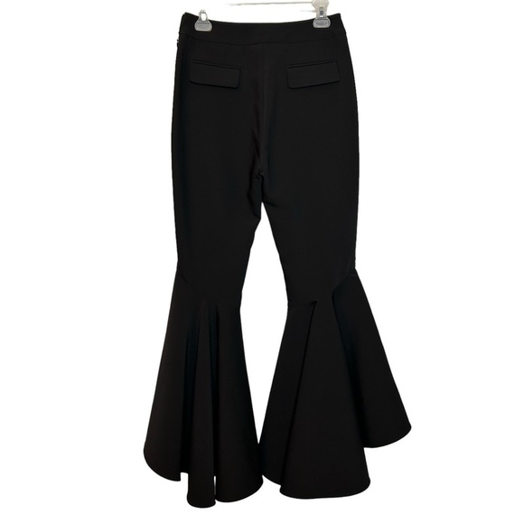 ELLERY Sinuous Cropped Bell Bottom Suit Pants Side Zip Wool Blend Sz.4 - Picture 6 of 16